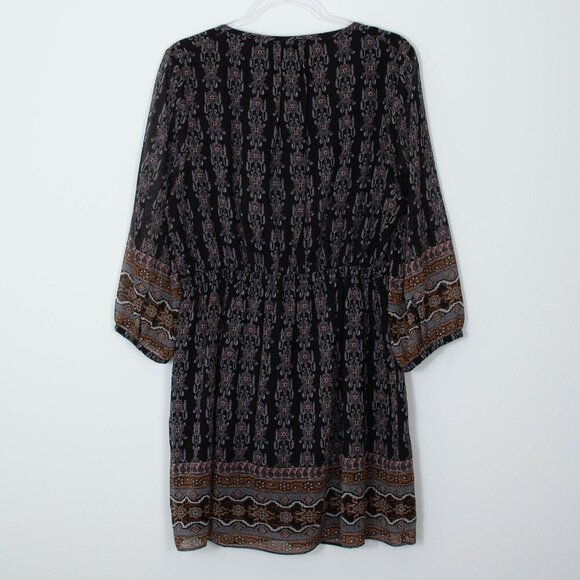 Madewell Lace Up Mini Dress in Burnished Floral  Womens Size 12 - Picture 10 of 11